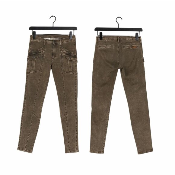 7 For All Mankind Denim - ⭐Size 28 Women 7 for all mankind Slim fit jeans Cargo Pants Cotton Brown